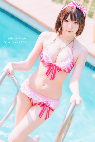 [霜月shimo] Megumi Kato 加藤恵 Swimsuit Version